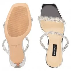 Nine West In The Clear Ziggle Heeled Slide Sandals