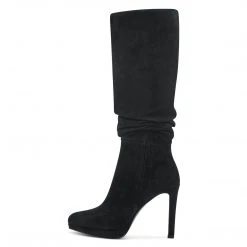 Nine West High Impact Platforms Quadilyn Scrunched Platform Boots 38 Nine West High Impact Platforms Quadilyn Scrunched Platform Boots