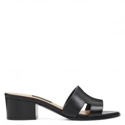 Nine West Aubrey Open Toe Slide Sandals Heels
