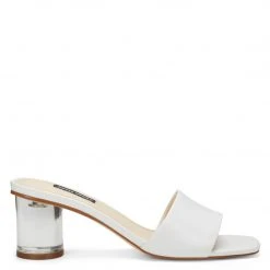 Nine West Fab Open Toe Slide Sandals Heels