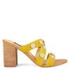 Nine West Yoana Heeled Slide Sandals Color Pop